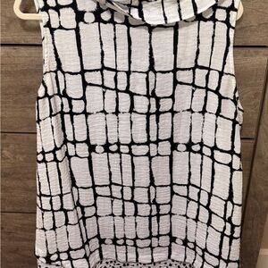 Habitat Black and White Grid Pattern Hoodie